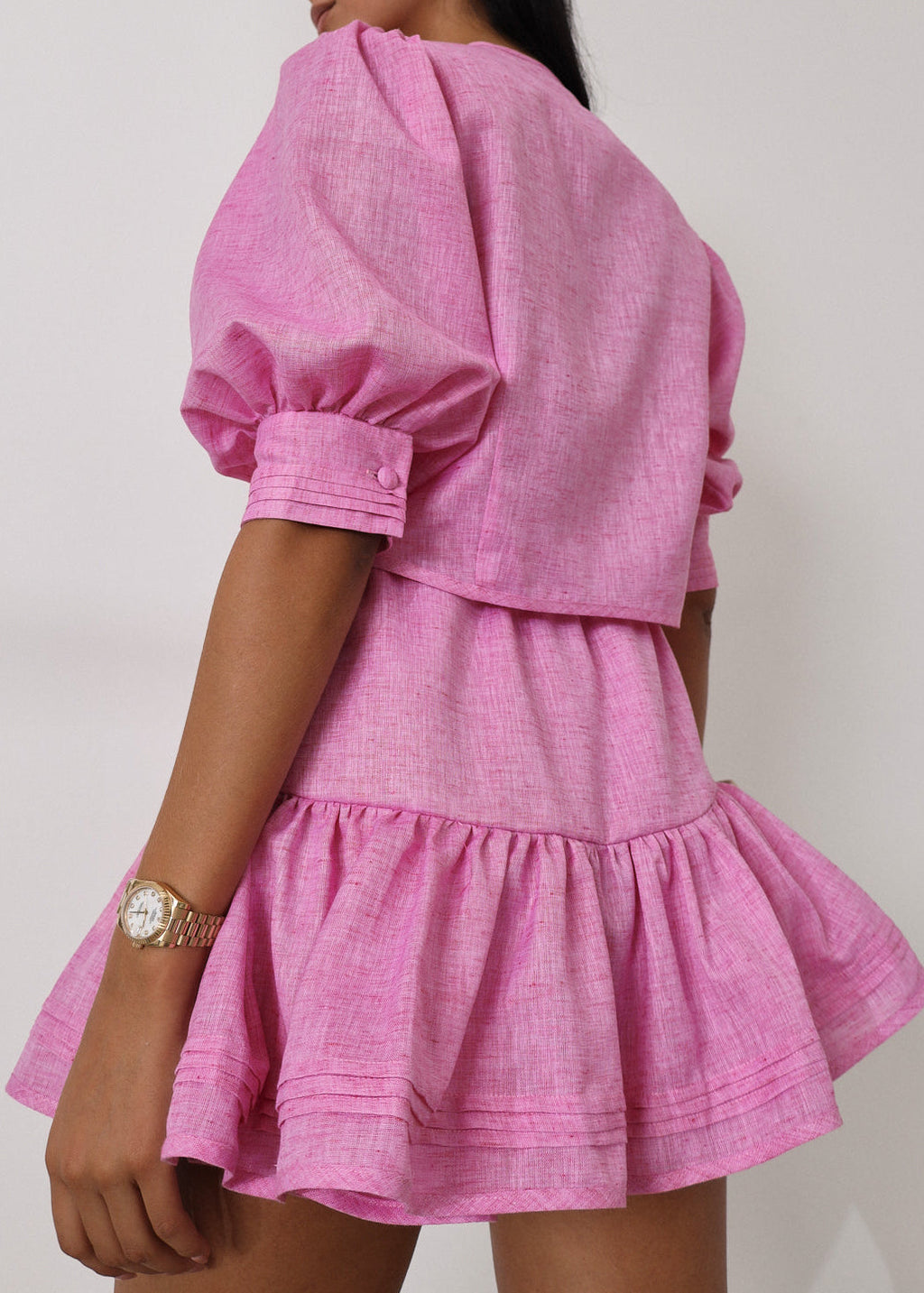 Shashi Linen Set Cosmo Pink