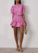 Shashi Linen Set Cosmo Pink