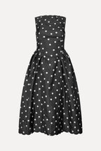 Voluminous Midi Dress - Quilted Dots