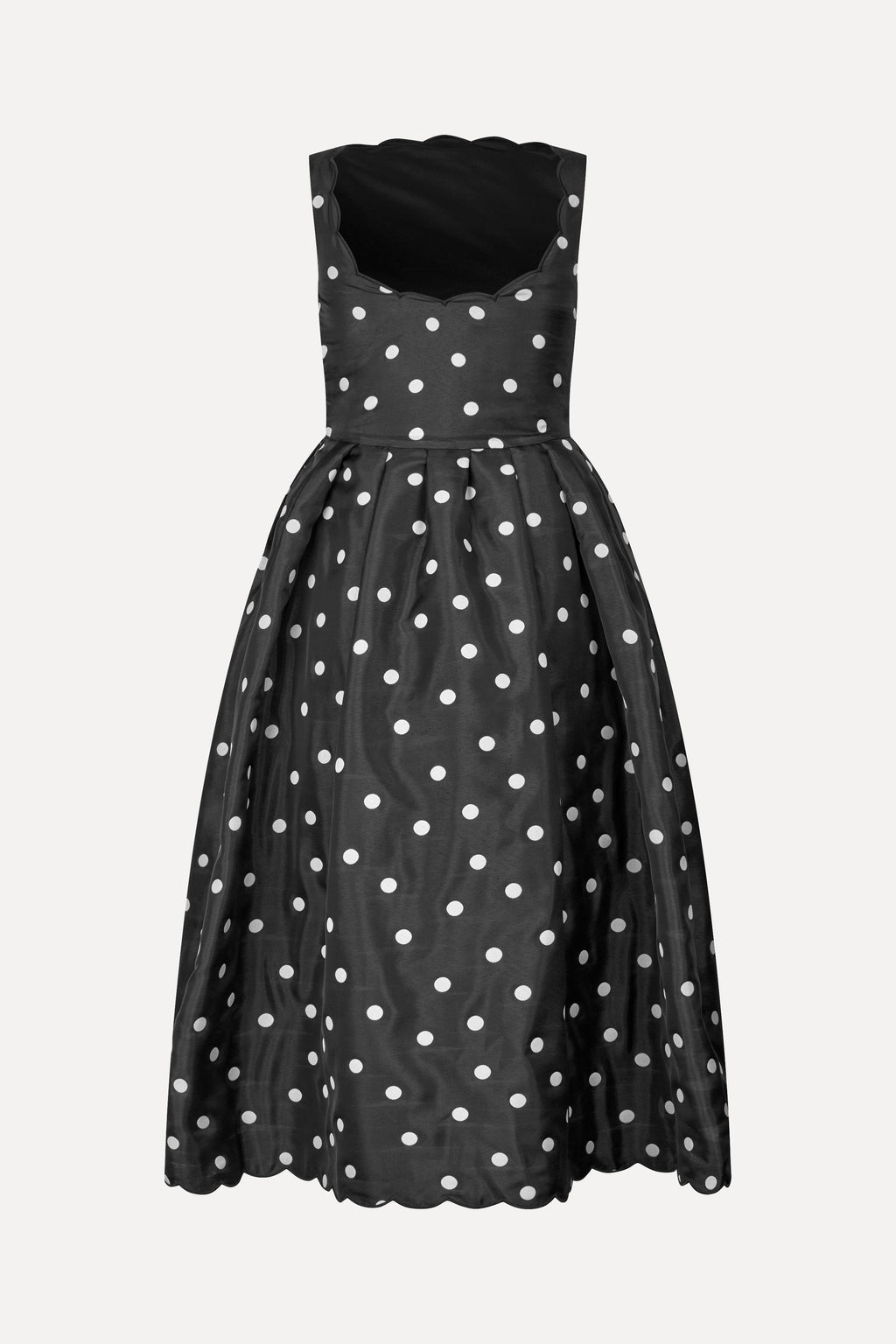 Voluminous Midi Dress - Quilted Dots
