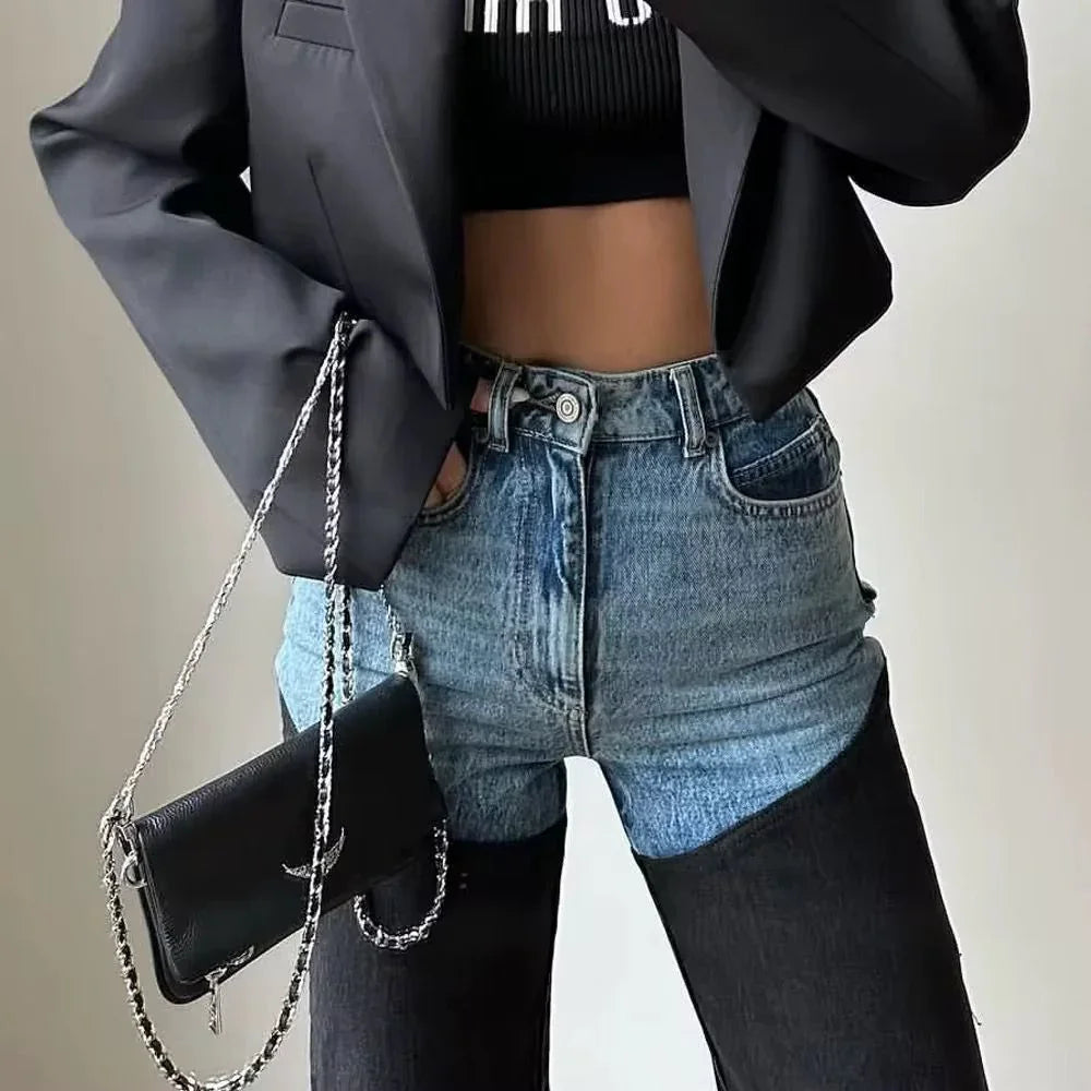 Bestseller Stylish Two Colored Jeans