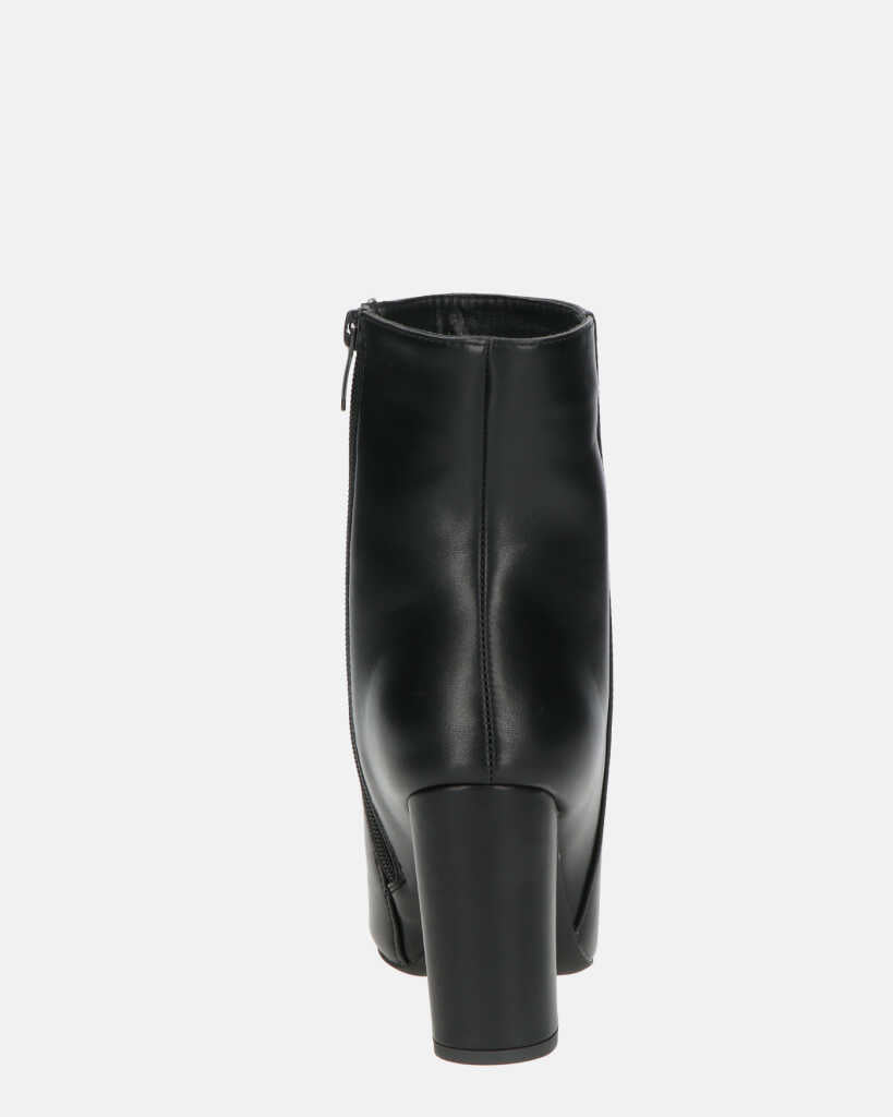 OLIVIA - stivaletti con cerniera in PU nero