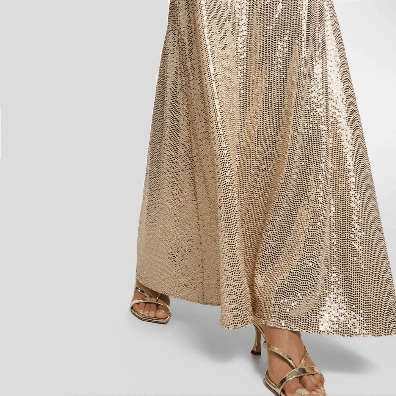 Addicted To Shine Cutout Off Shoulder Maxi Dress