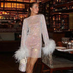 All That Glitters Dress White