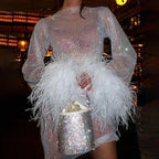 All That Glitters Dress White