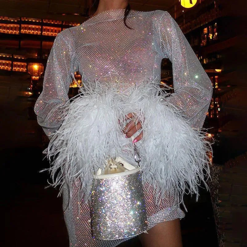 All That Glitters Dress White
