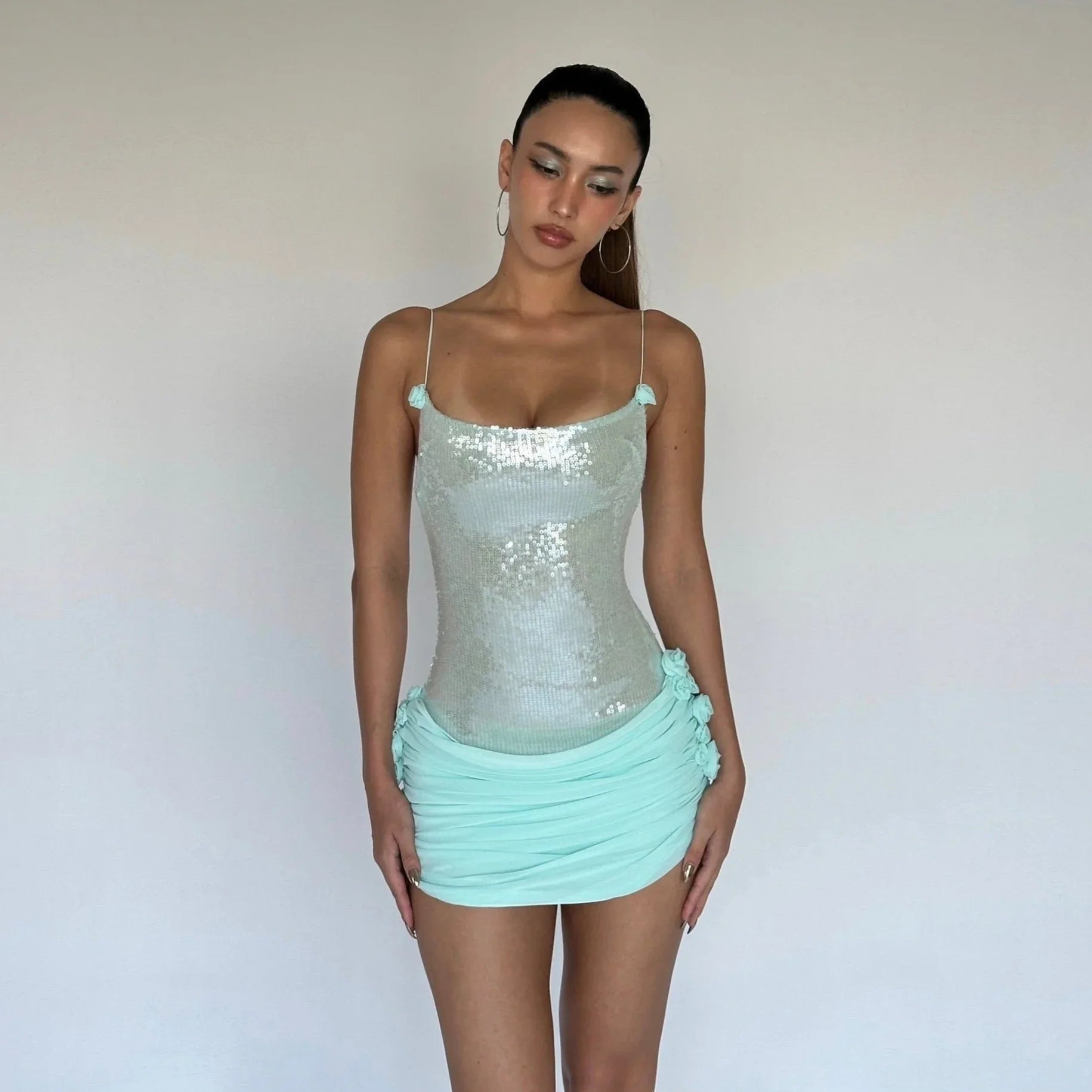 Ariella Sequin Corset Mini Dress