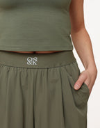 Army Groene O&K Elastische Wijde Pijpen - Broek