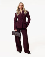 Aubergine Premium Wijde - Pantalon