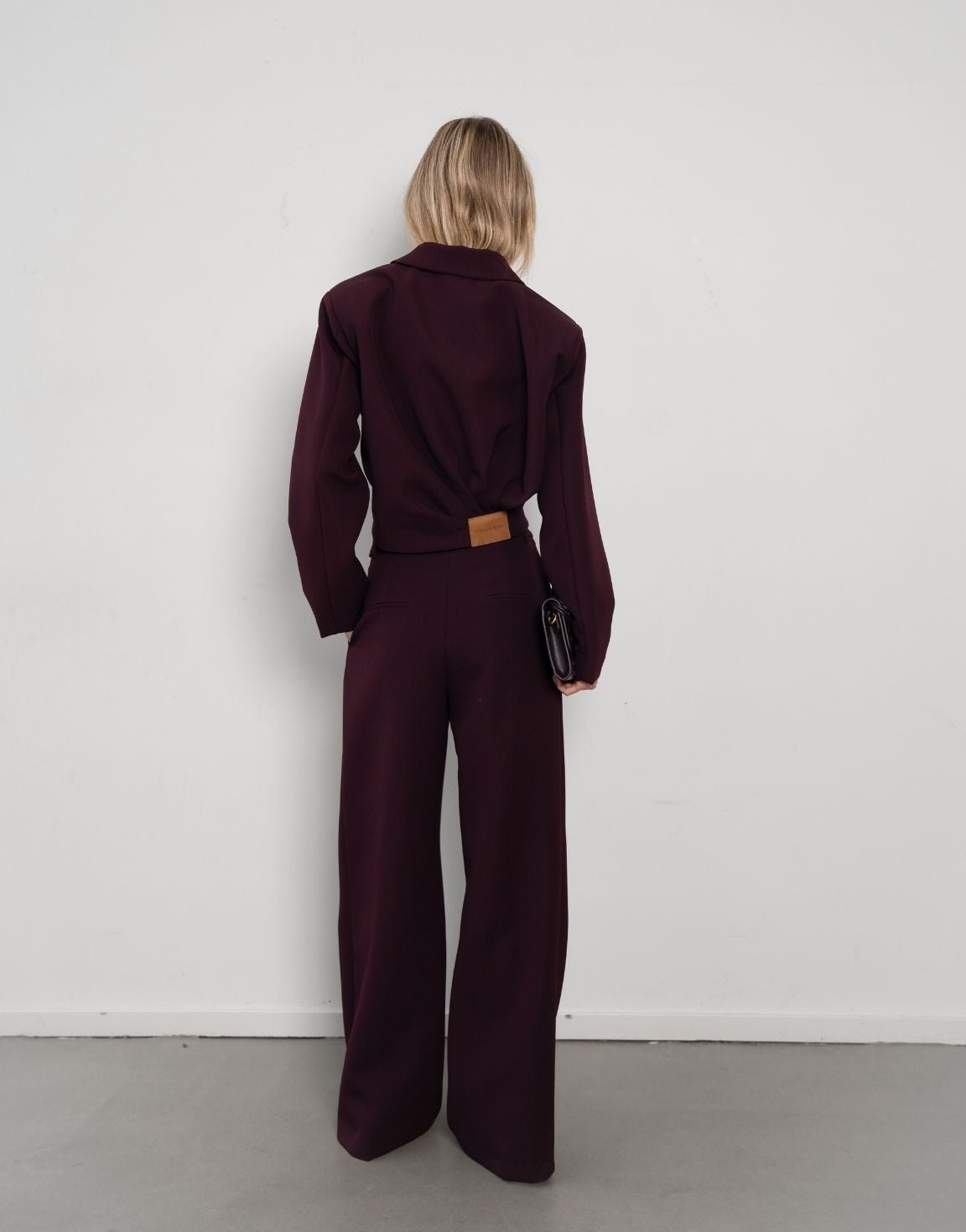 Aubergine Premium Wijde - Pantalon