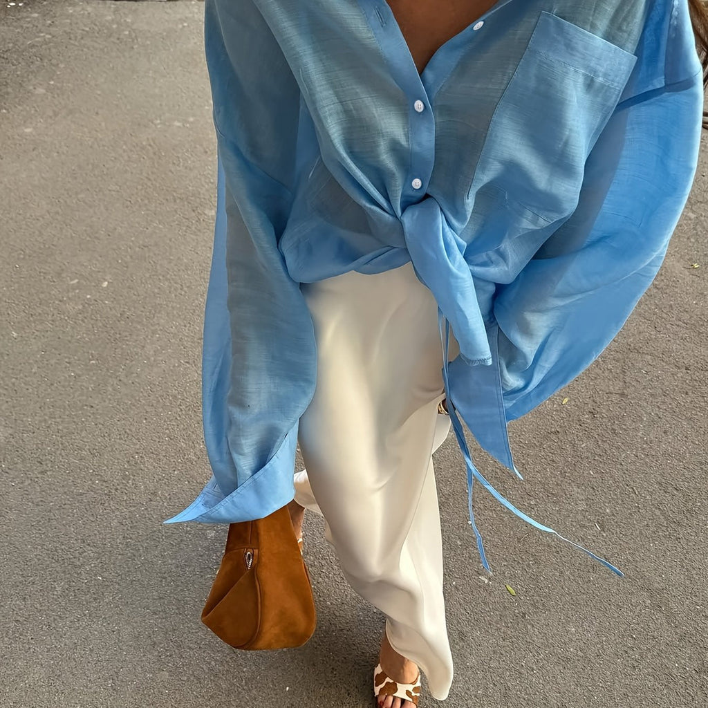 Button-Front Casual Shirt