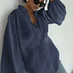 Semi-sheer button-up summer top by 64b136-1e, featuring elegant, lightweight design and comfortable fit in peach tone.