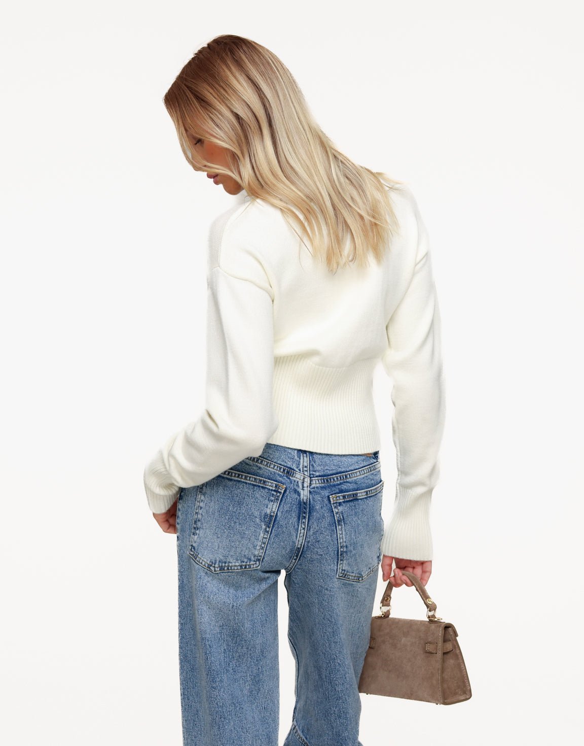Beige Basic Knopen - Vest