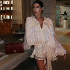 BouBaby Pleated Ruffled Mini Dress