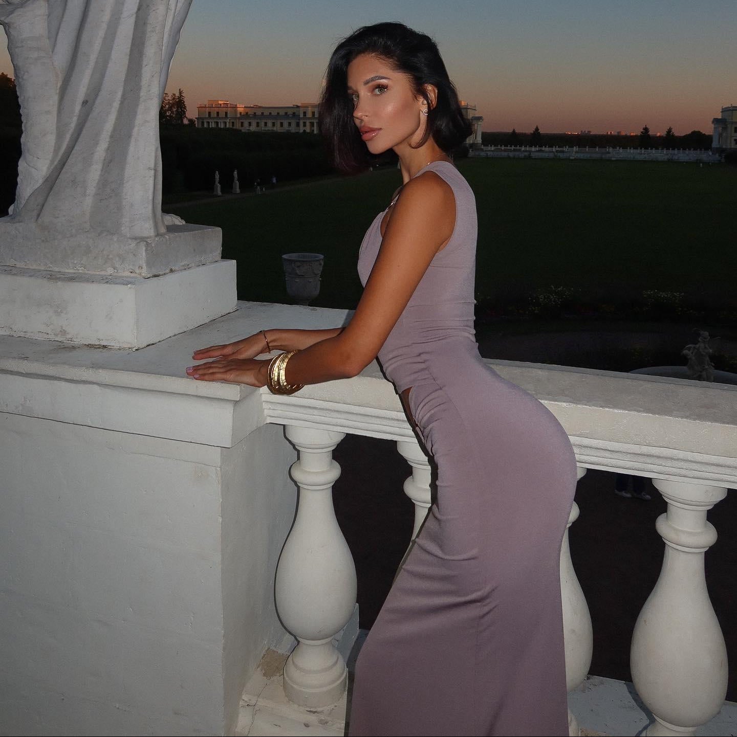 Broken Dreams Asymmetric Cut Out Maxi Dress