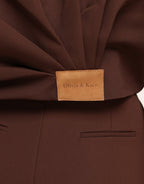 Bruine Premium Achterkant Detail - Jas