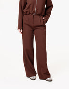 Bruine Premium Wijde - Pantalon