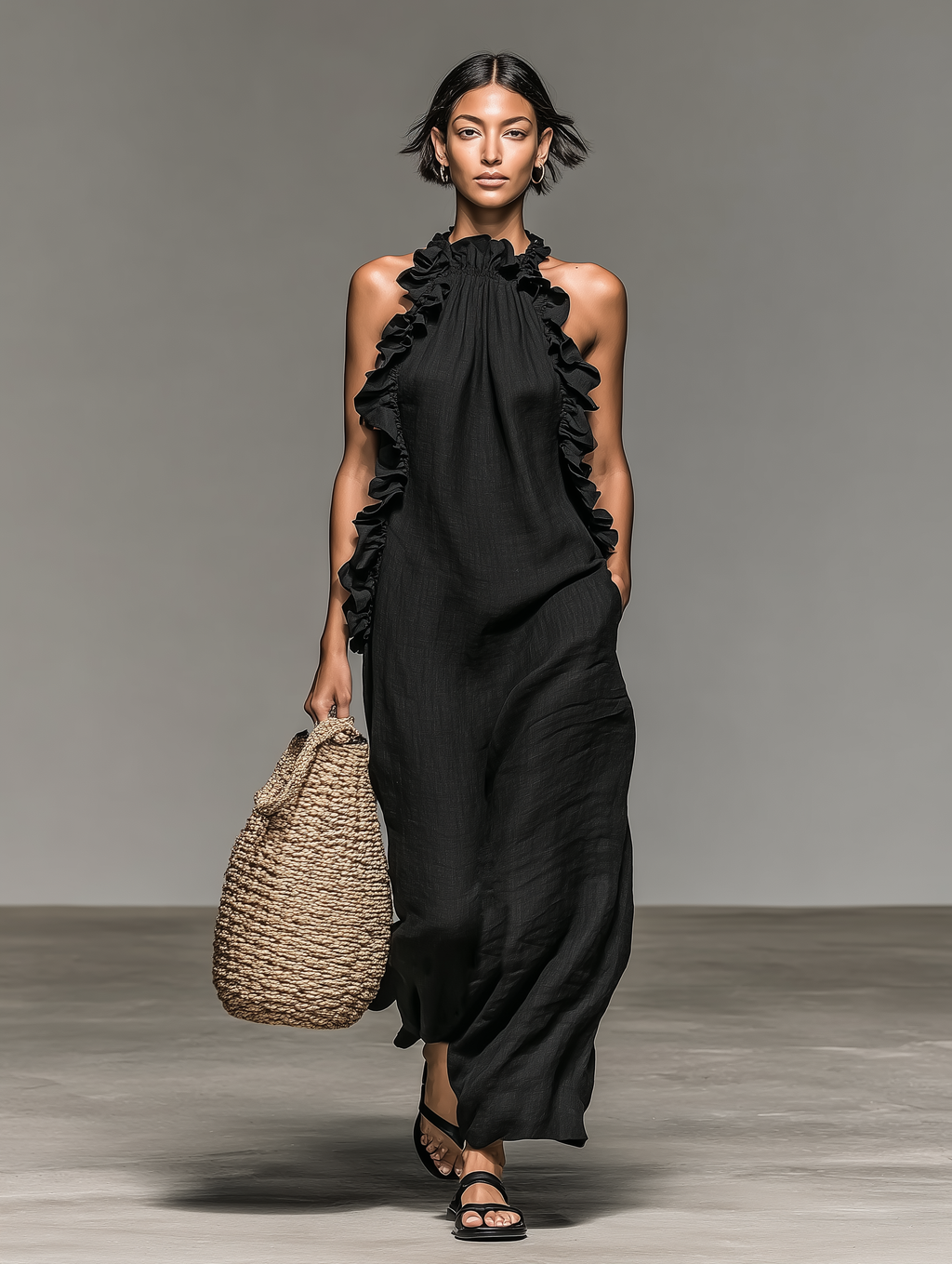 LÉA | MAXI DRESS WITH POCKETS