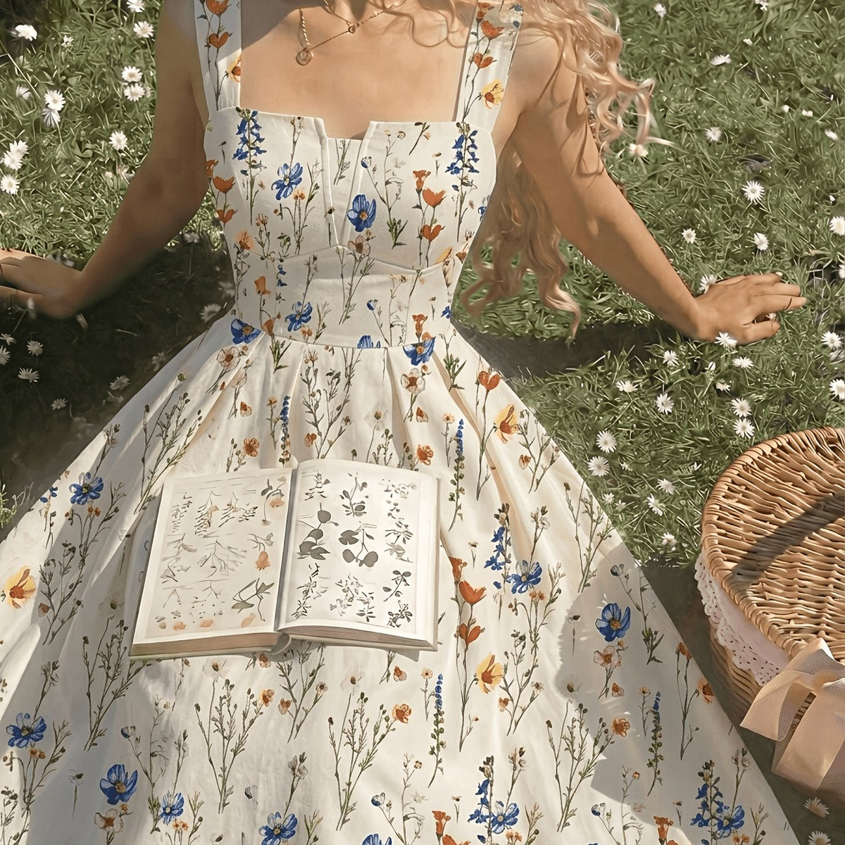 Floral Spaghetti Strap Dress