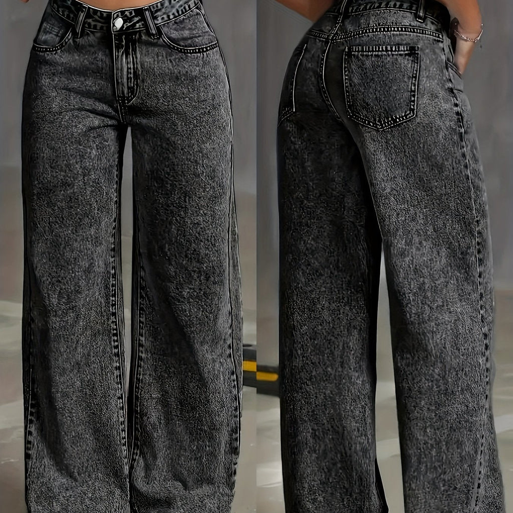 Korean Wide-Leg Jeans