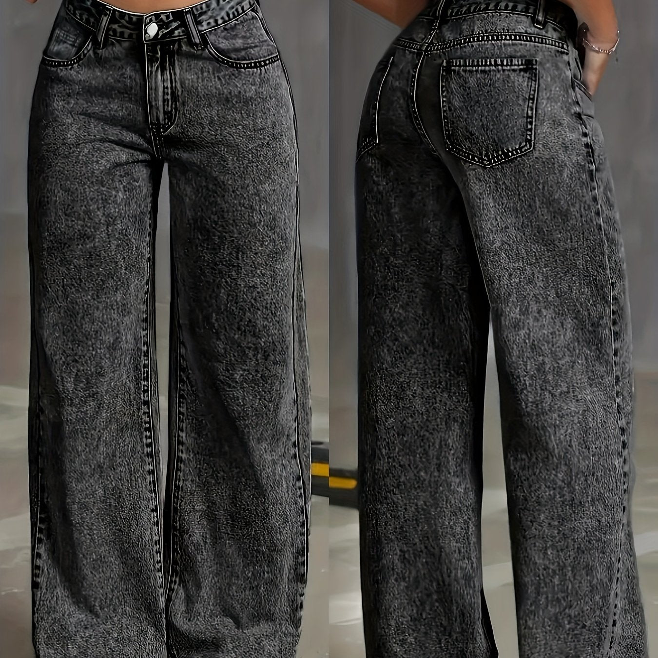 Korean Wide-Leg Jeans