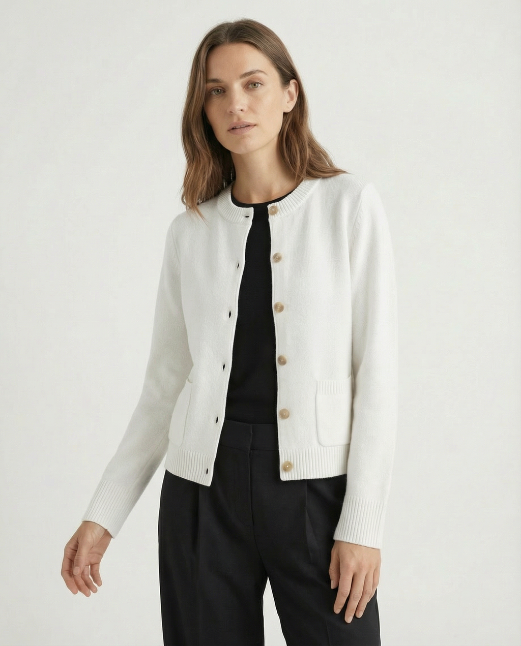 Harlow Wool Knit Cardi