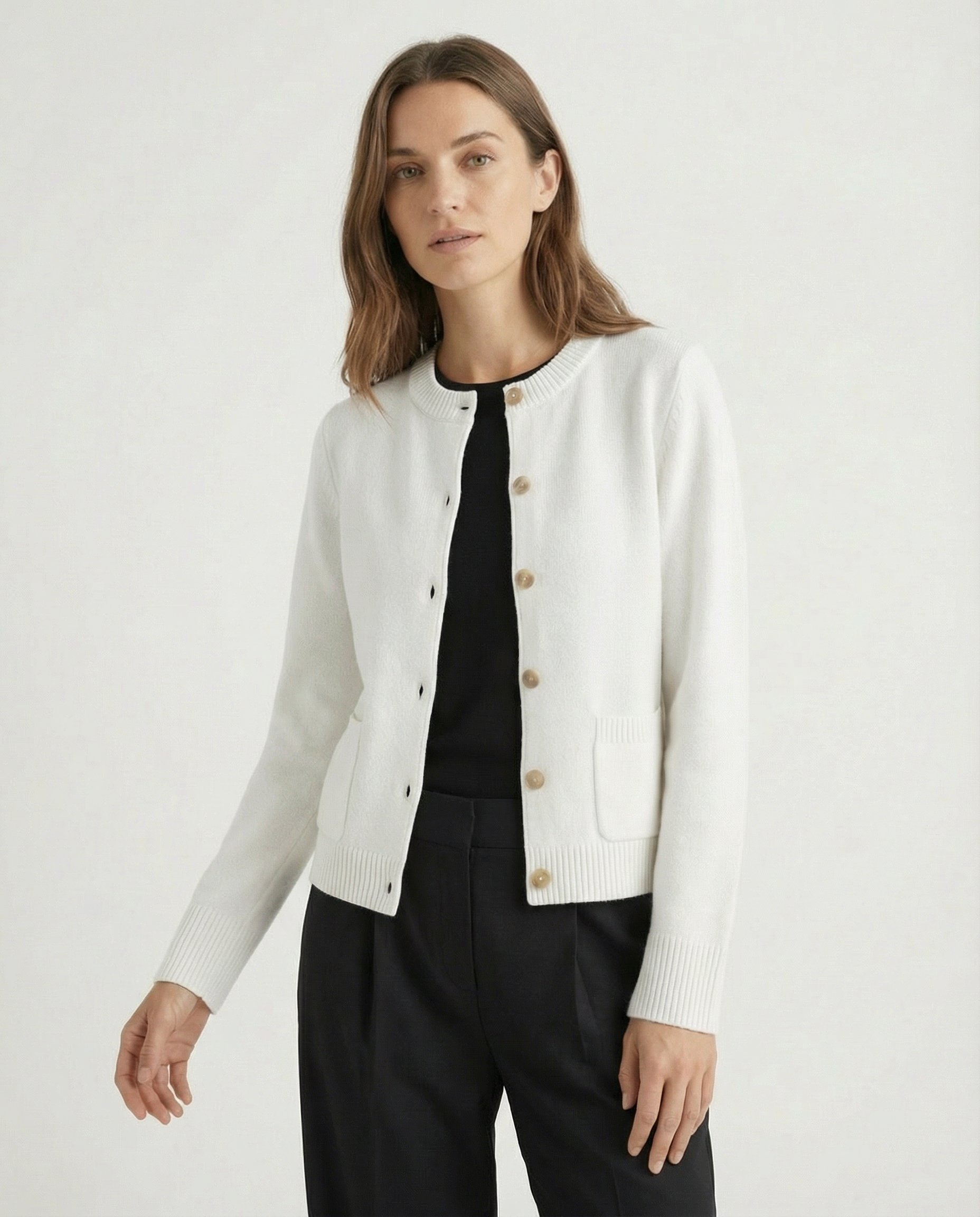 Harlow Wool Knit Cardi
