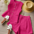 64b136-1e two-piece vest and shorts set featuring a stylish sleeveless vest and matching shorts in a coordinated design.