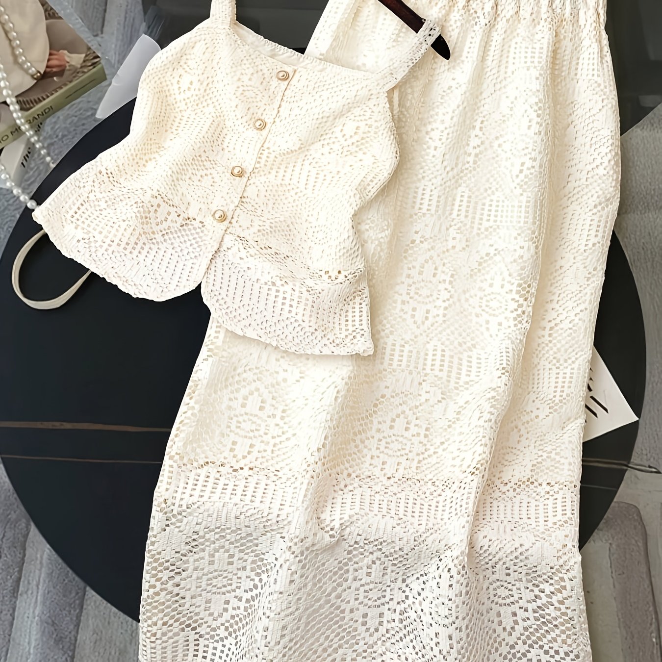 Lace Camisole & Skirt Set