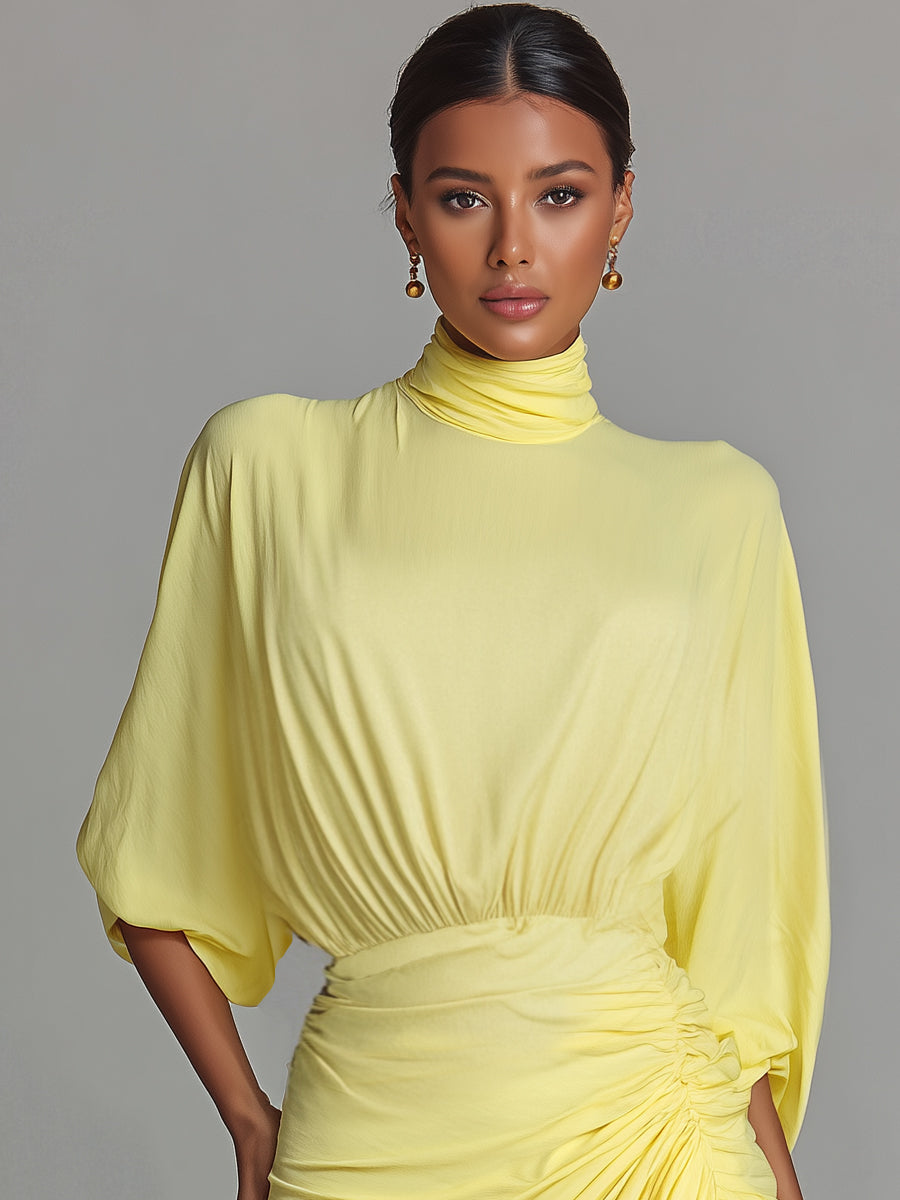 Golden Hour Drape Maxi Dress