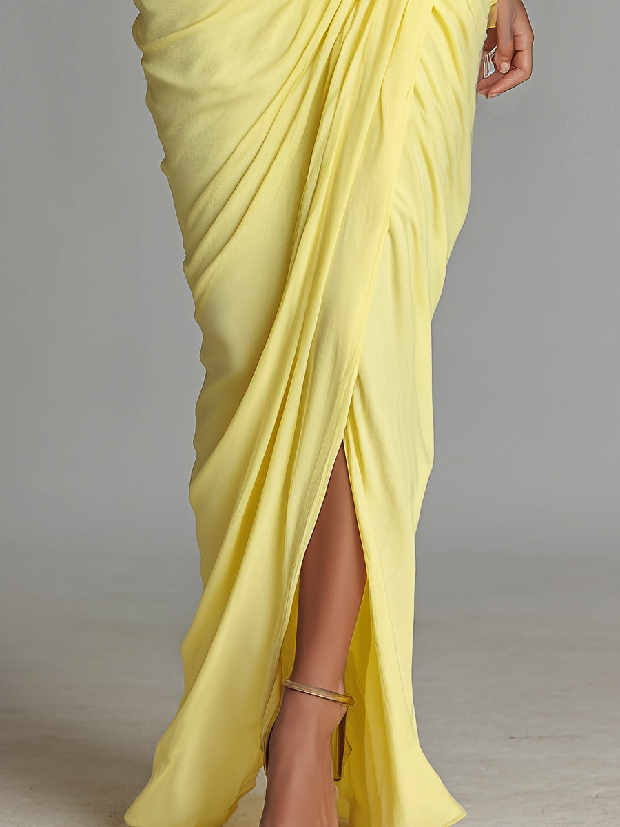 Golden Hour Drape Maxi Dress