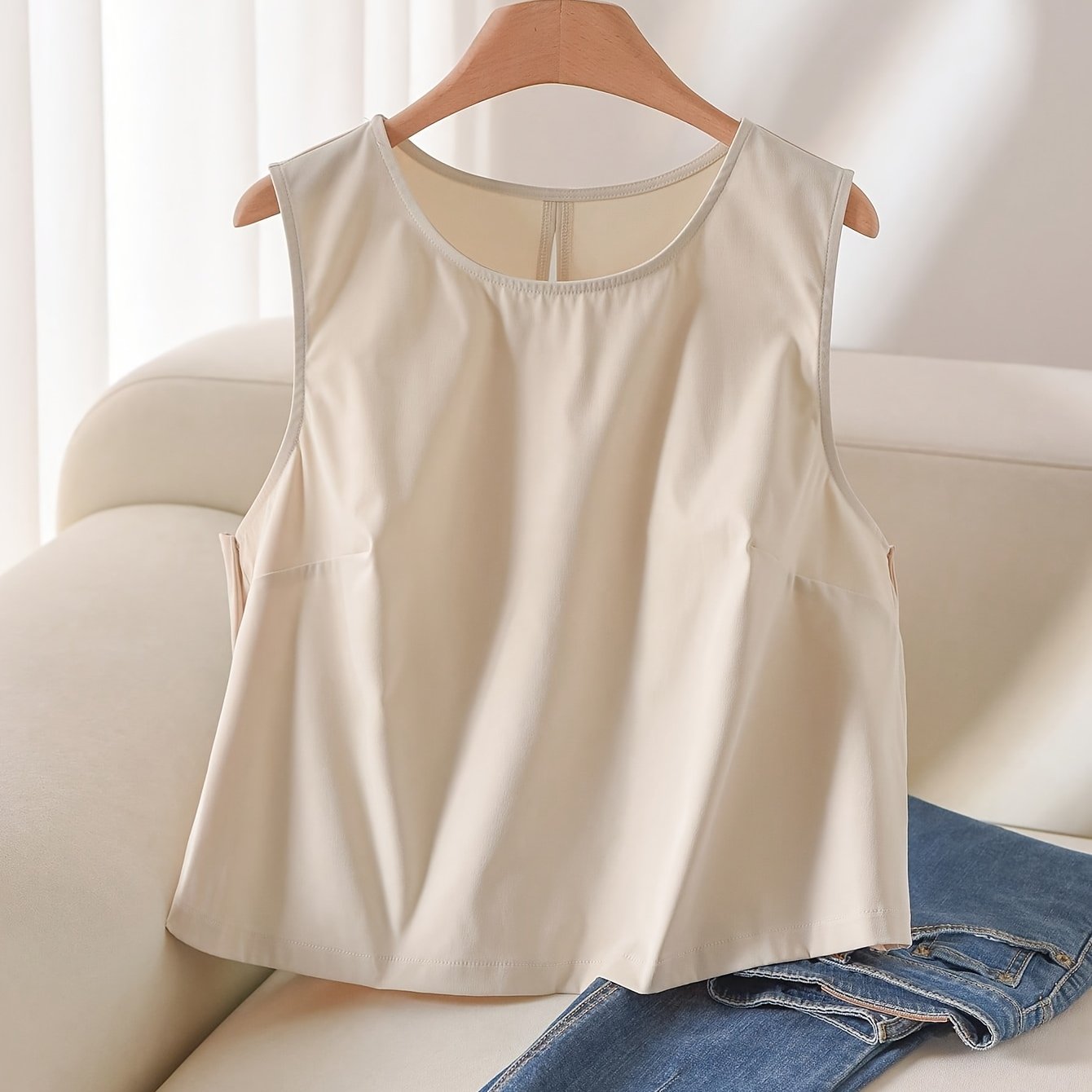 Bow Detail Sleeveless Tank Top