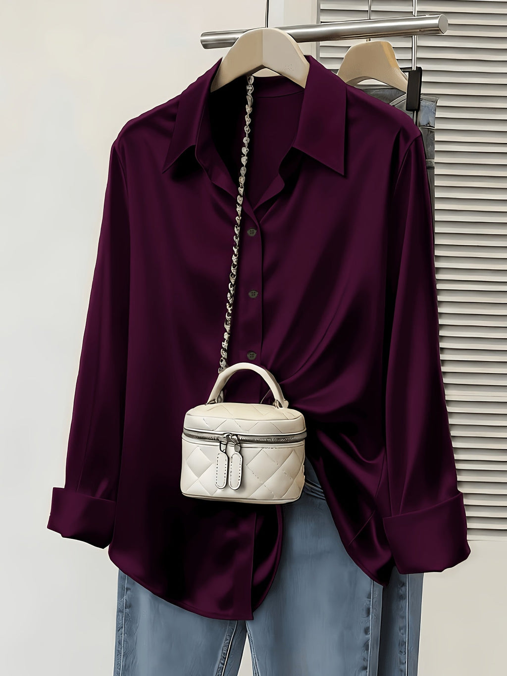 Satin Commuter Shirt