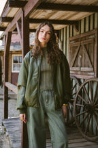 Danny Jacket PU Green One Size
