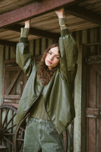 Danny Jacket PU Green One Size