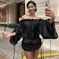 Darcy Black Mini Dress with Chic Style