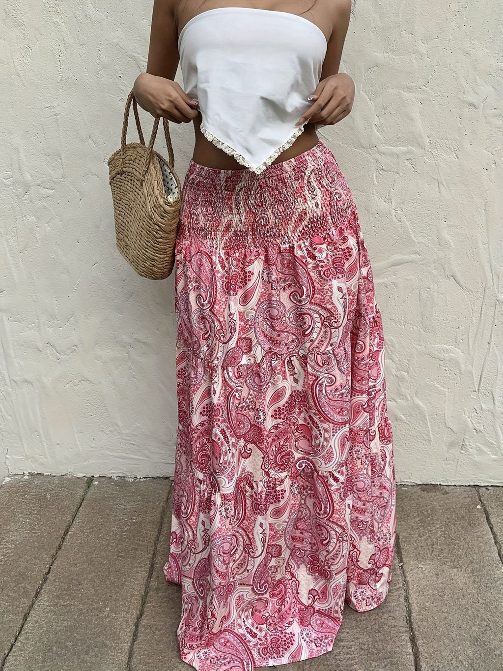 Bohemian Gypsy Print Elegant Summer Flow Maxi Dress