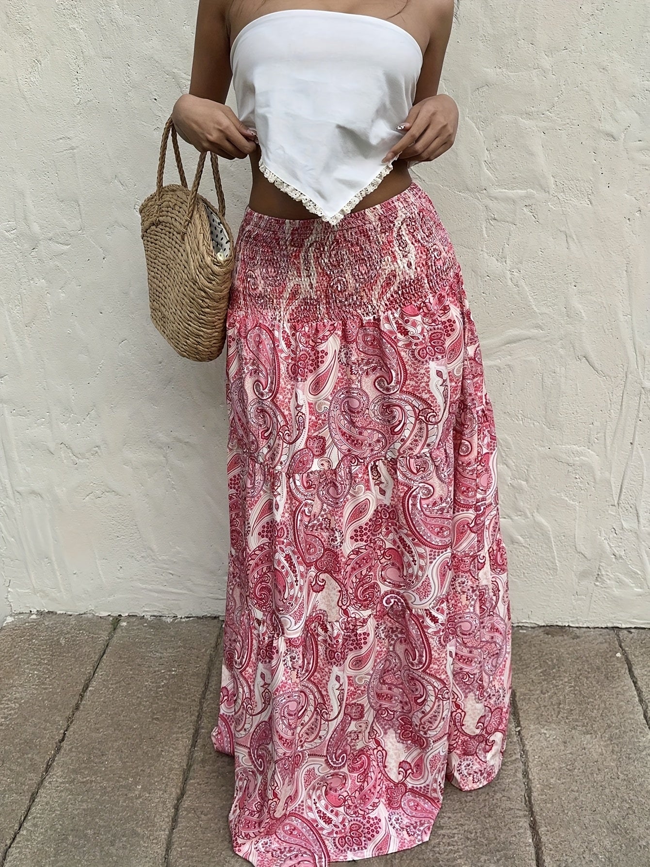 Bohemian Gypsy Print Elegant Summer Flow Maxi Dress
