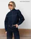 Donkerblauwe Denim Bomber - Jas