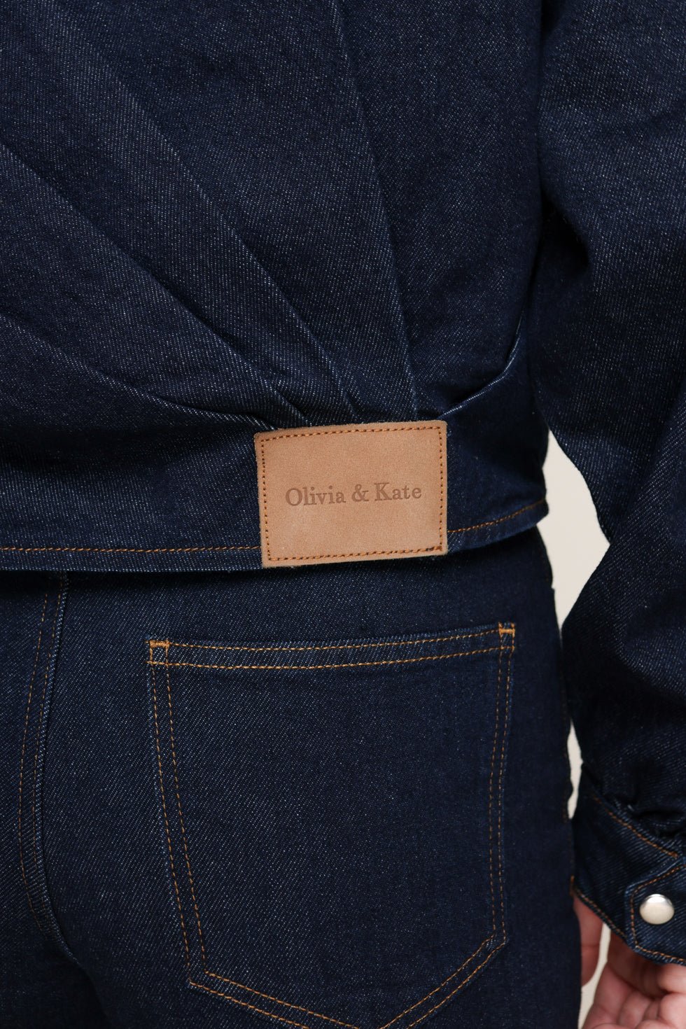 Donkerblauwe Denim Bomber - Jas