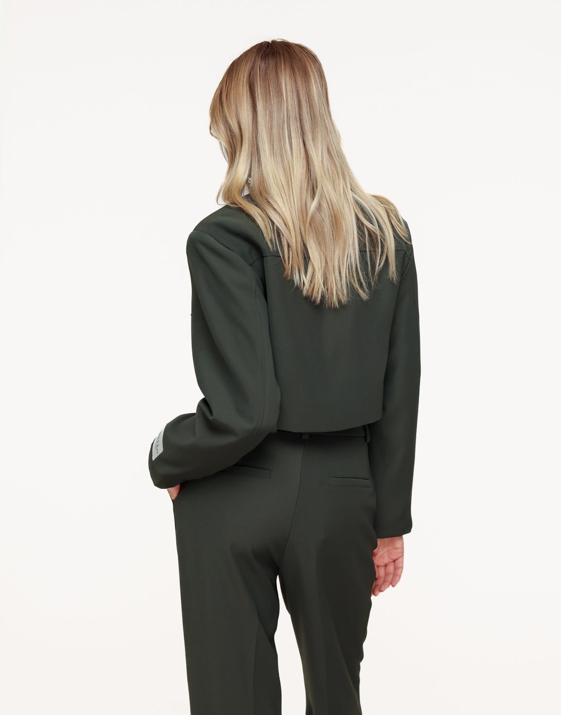 Donkergroene Studio Cropped - Jasje