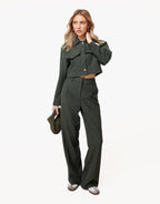 Donkergroene Studio - Pantalon