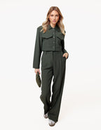 Donkergroene Studio - Pantalon