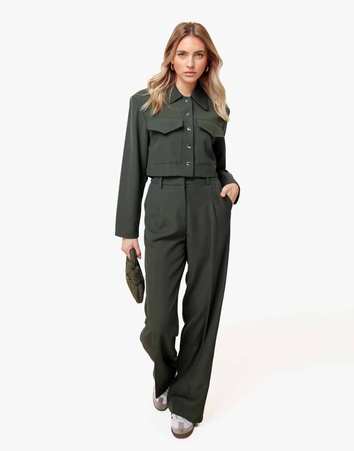Donkergroene Studio - Pantalon