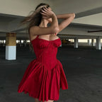 Dream Girl Red Corset Mini Dress