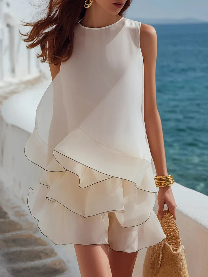 Eleanor | Mesh Top Skirt Two-Piece Set