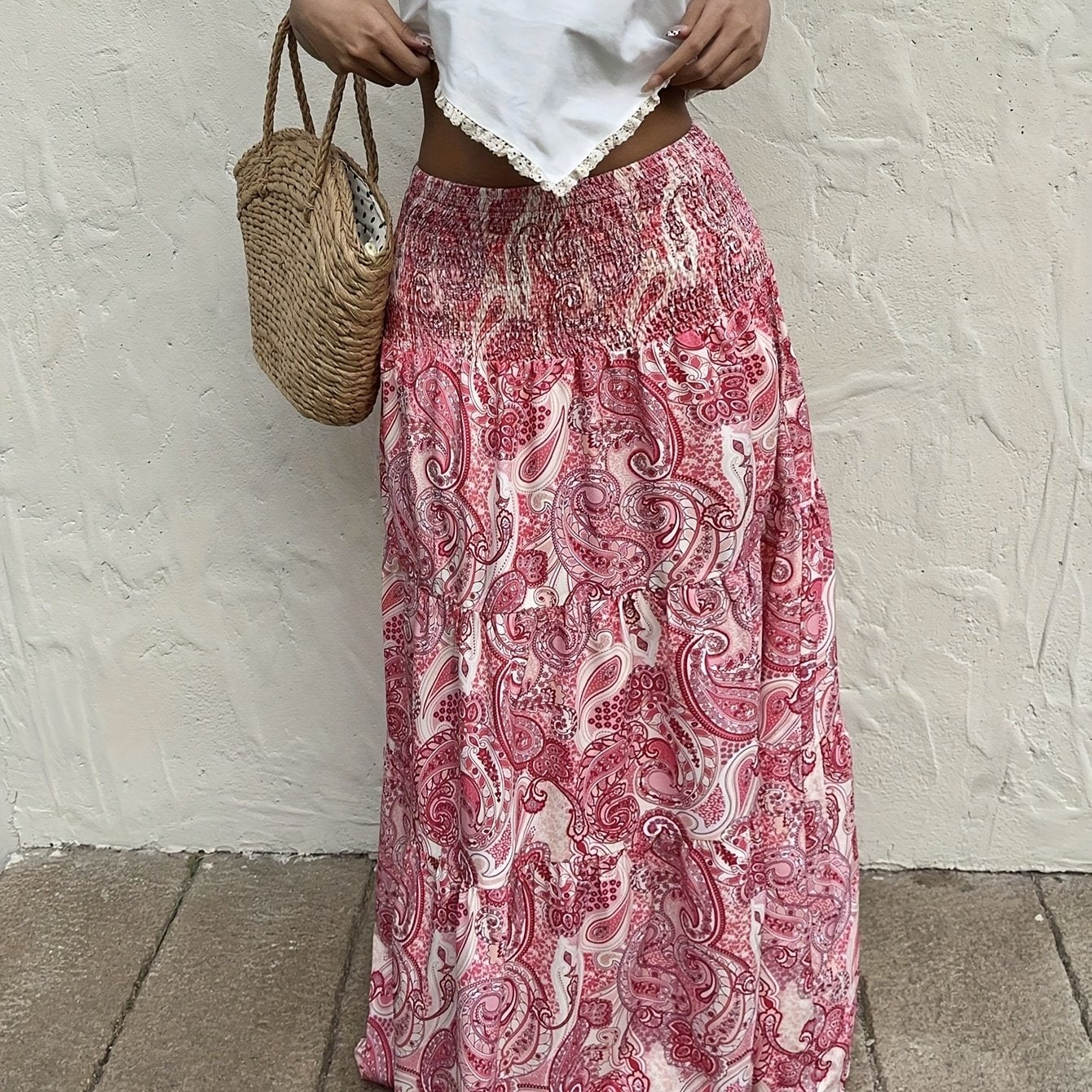Bohemian Gypsy Print Elegant Summer Flow Maxi Dress