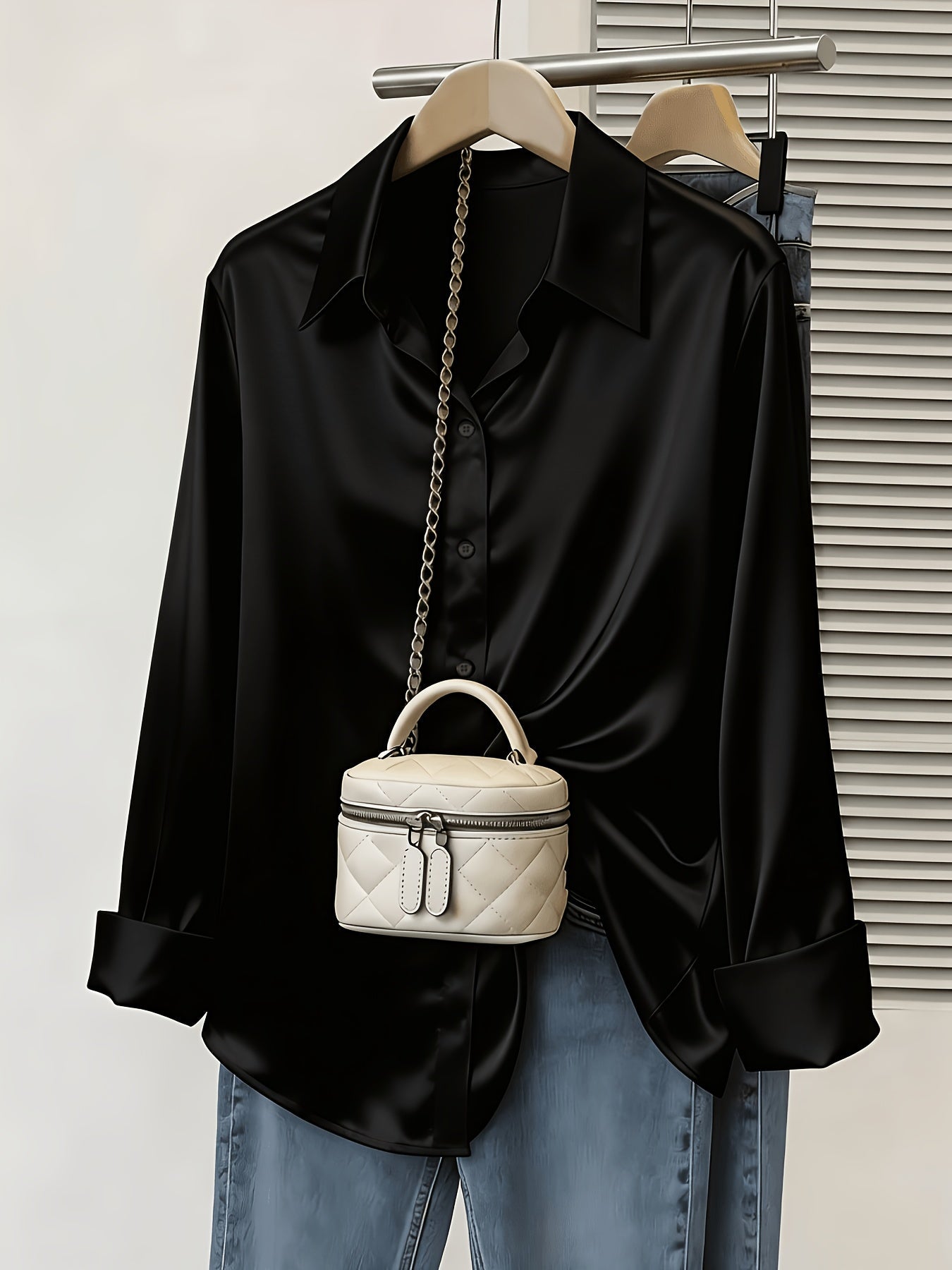 Satin Commuter Shirt