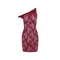 Edith Burgundy Lace Mini Dress