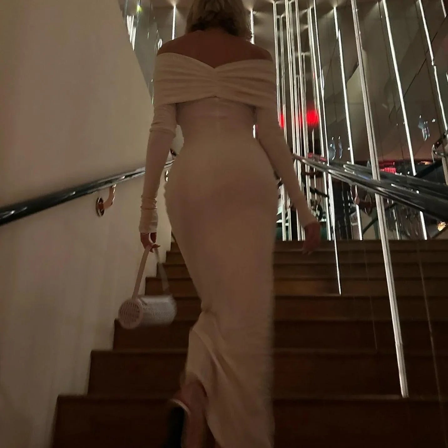 Exclusive Invite White Off-Shoulder Maxi Dress